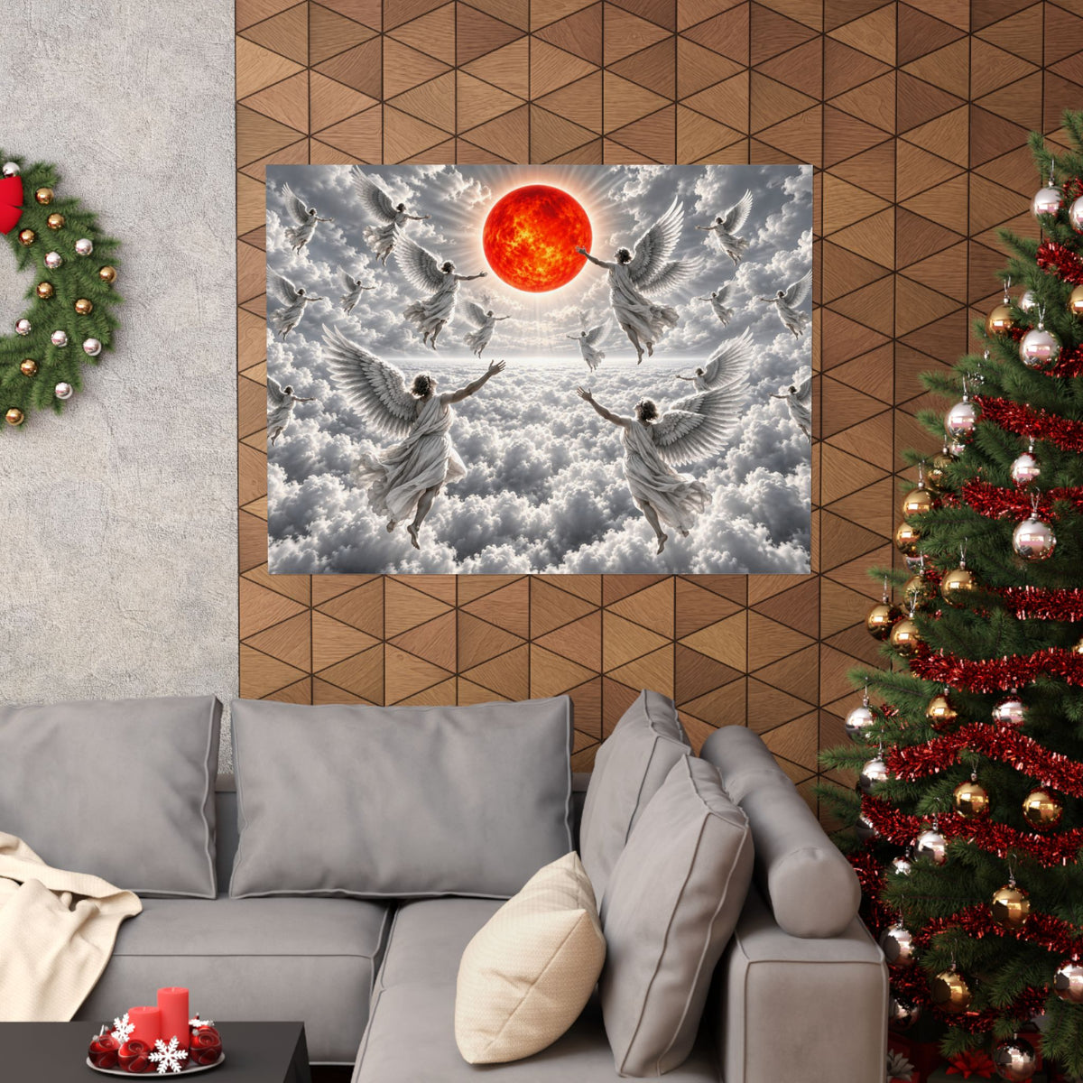 Angels - Christian Wall Art | Matte Poster (Landscape)