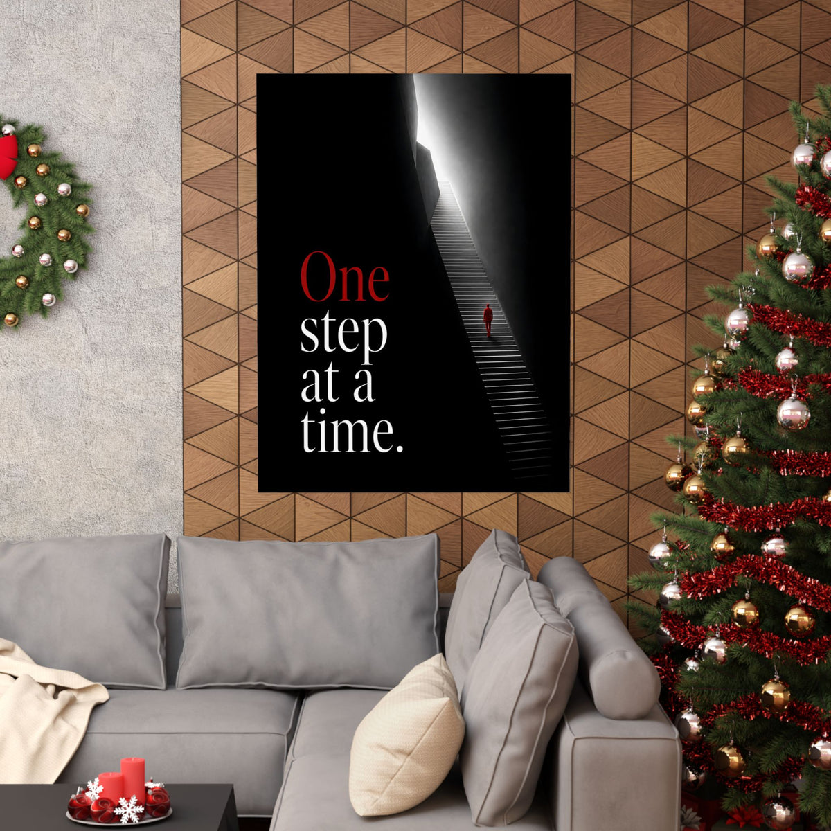 One Step at a Time - Office Wall Art | Matte Poster
