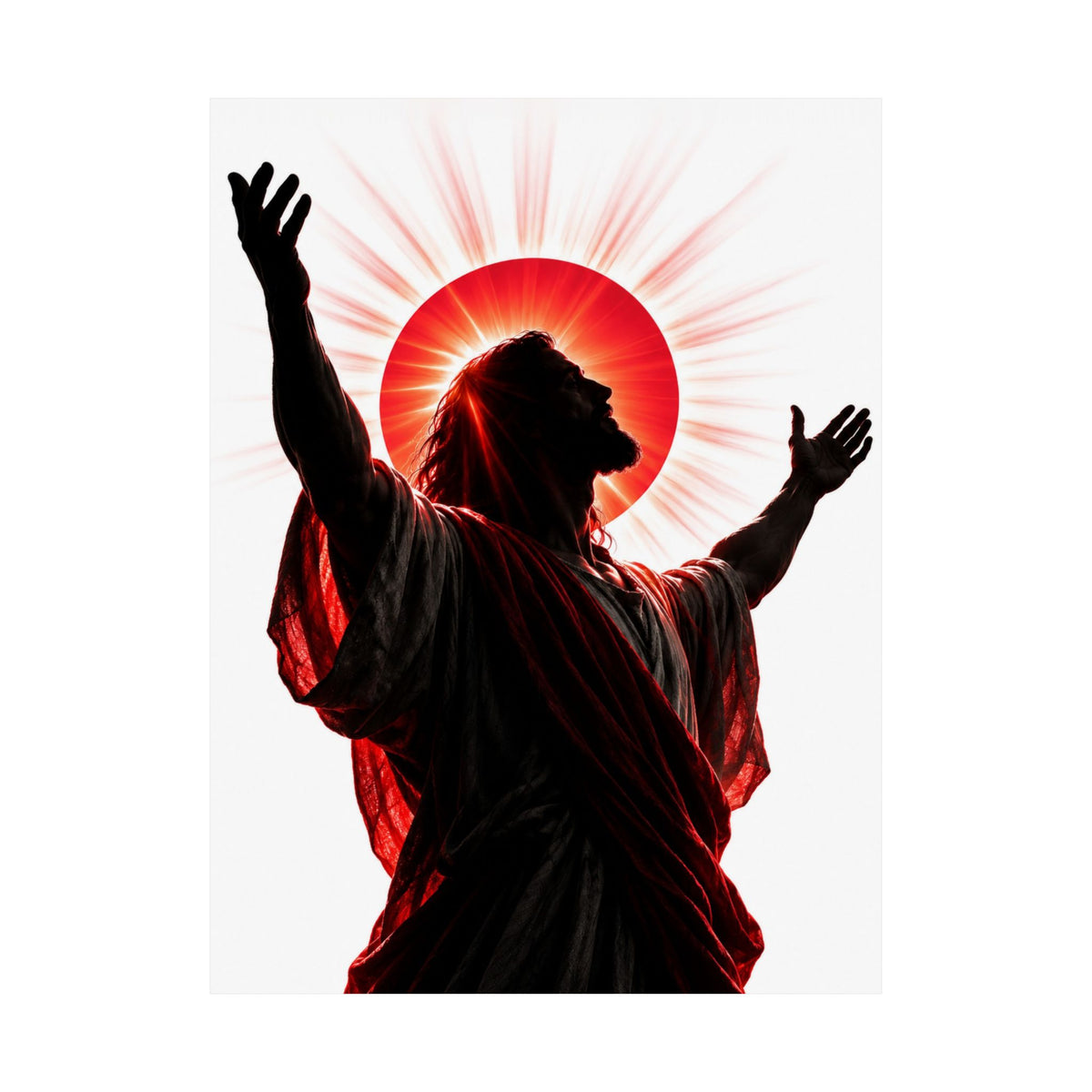 Red Sun Victory - Christian Wall Art | Matte Poster