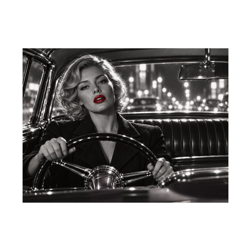 Night Drive - Bedroom Wall Art | Matte Poster (Landscape)