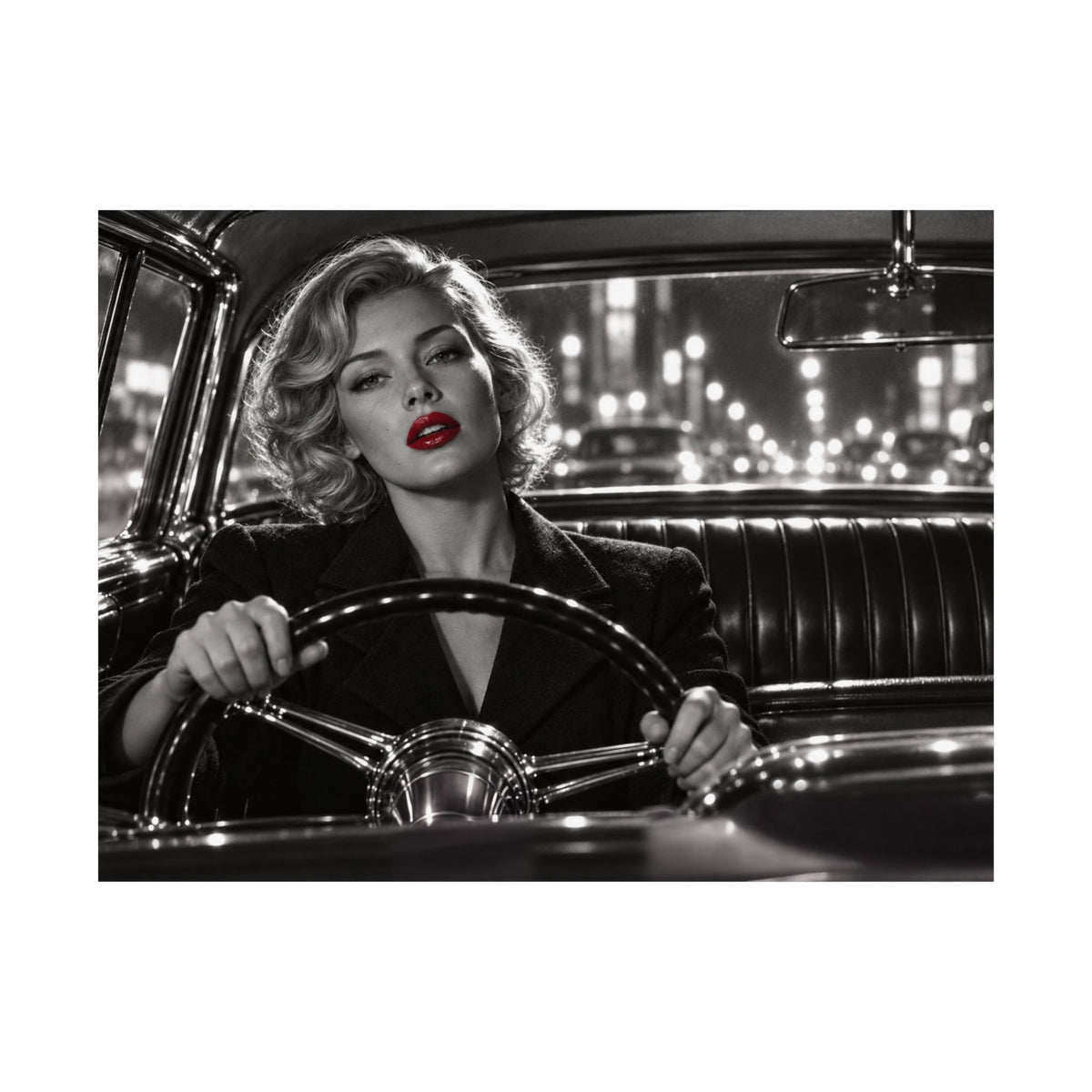 Night Drive - Bedroom Wall Art | Matte Poster (Landscape)