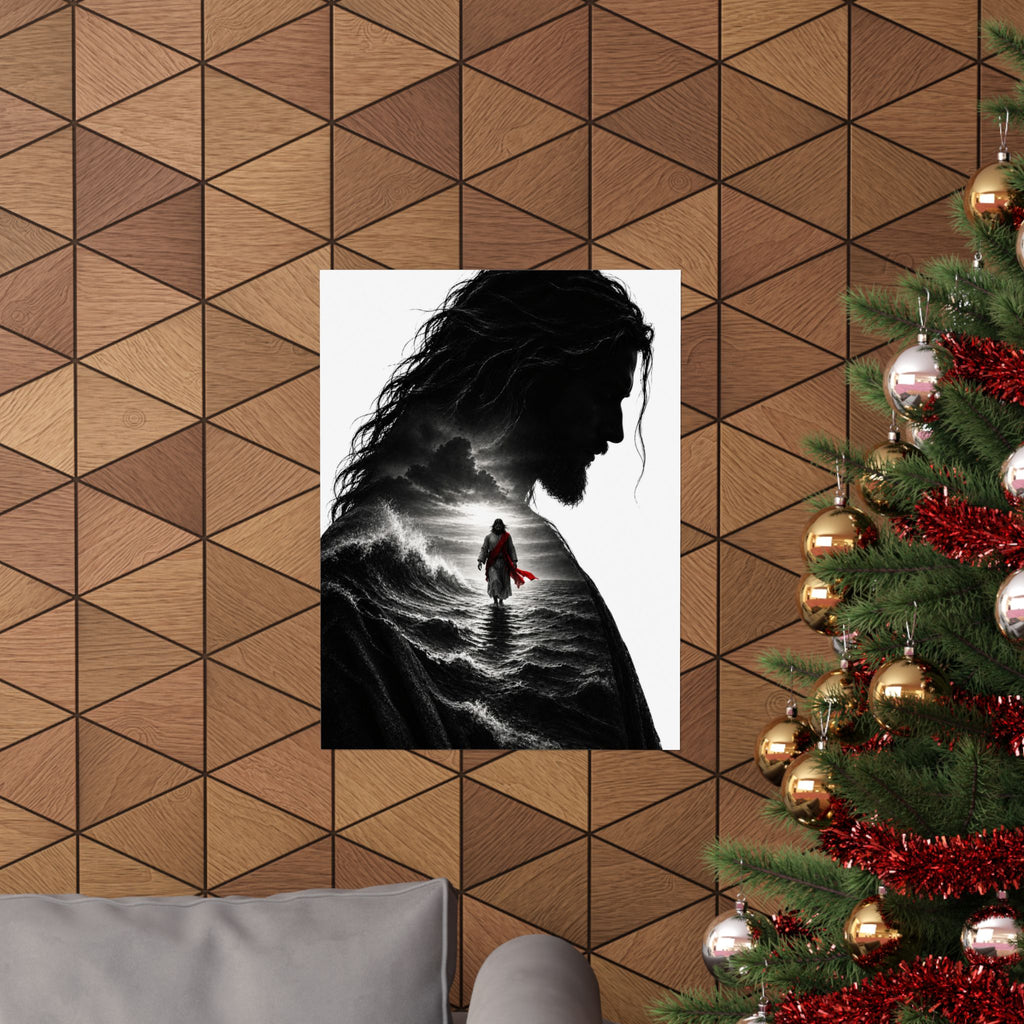 Walk on Water - Christian Wall Art | Matte Poster