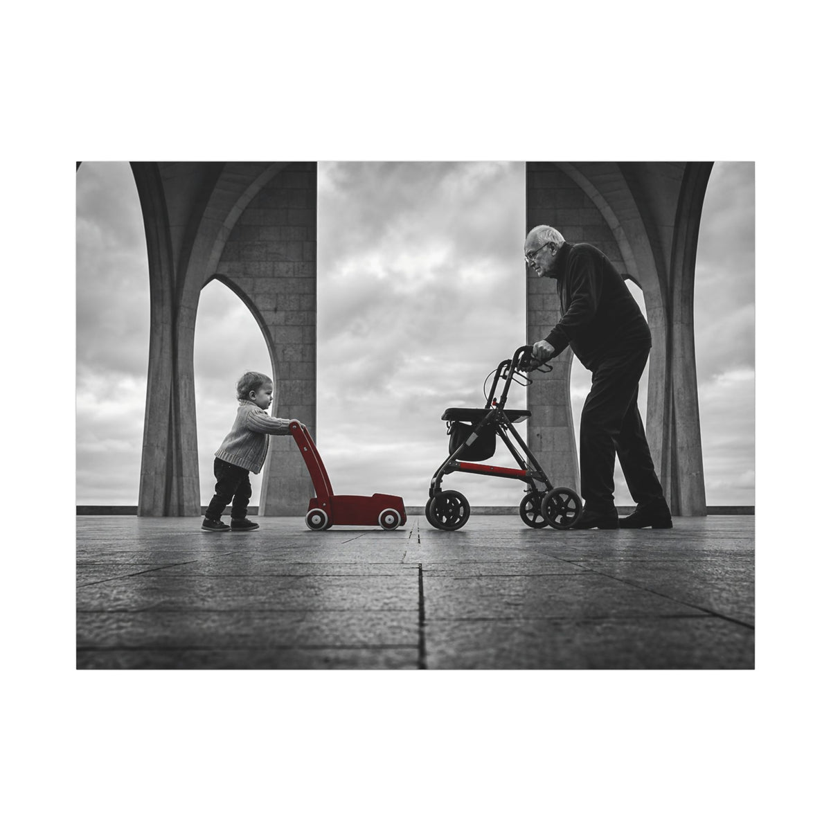 Between the Arches - Bedroom Wall Art | Canvas (Landscape)