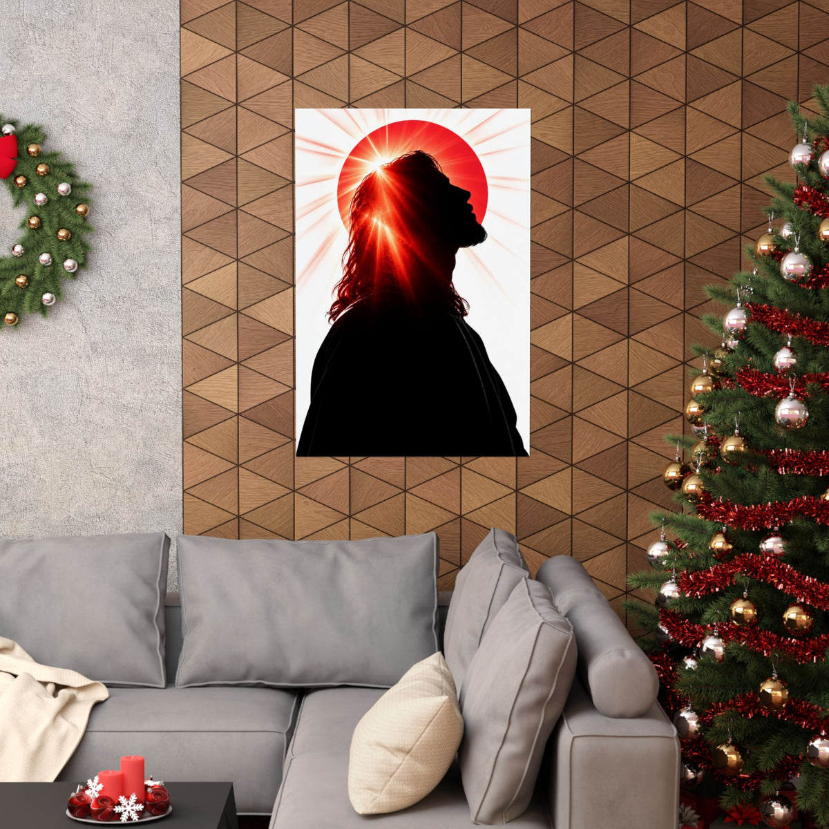 Jesus Silhouette - Christian Wall Art | Matte Poster