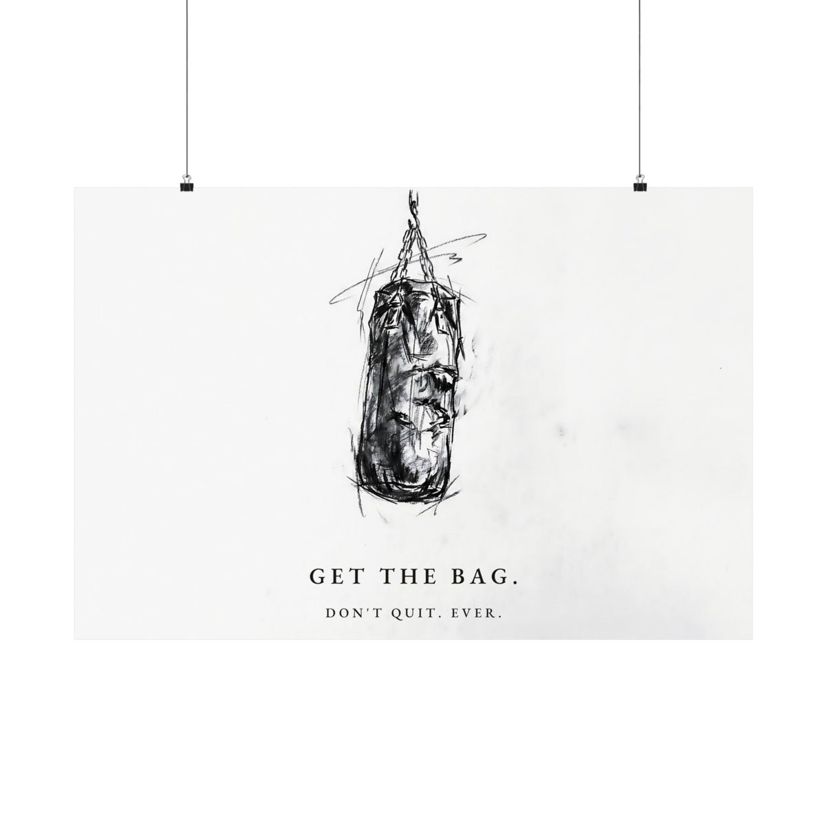 Get the Bag - Boxing Wall Art | Matte Poster (Landscape)