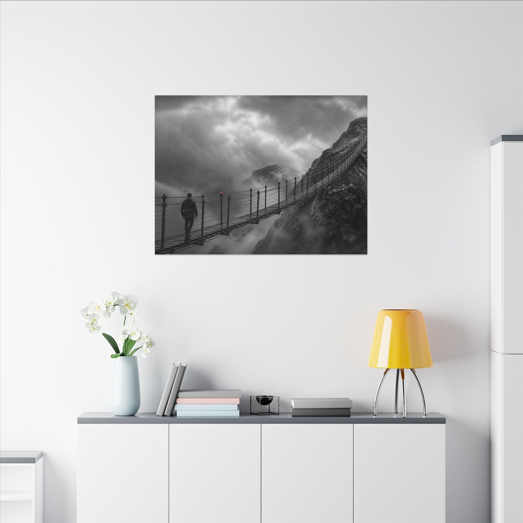 Cross What Scares You - Bedroom Art Prints | Canvas (Landscape)