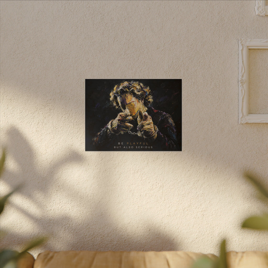 Be Playful But Also Serious - Office Wall Art | Canvas (Landscape)