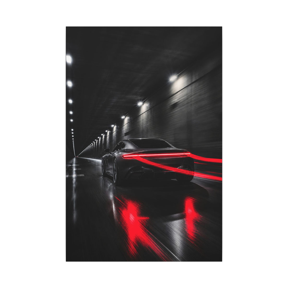Redline Tunnel - Racing Wall Art | Canvas