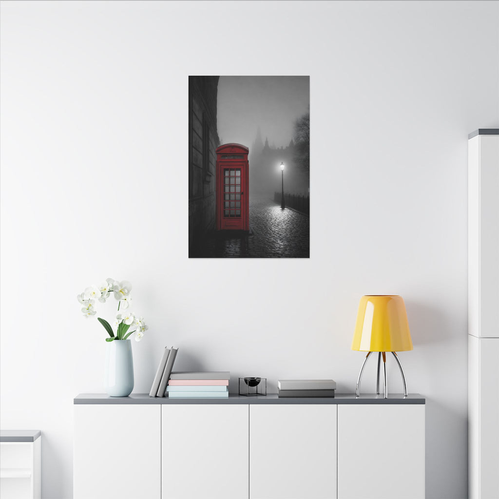 The Red Booth - Unique Office Art | Canvas