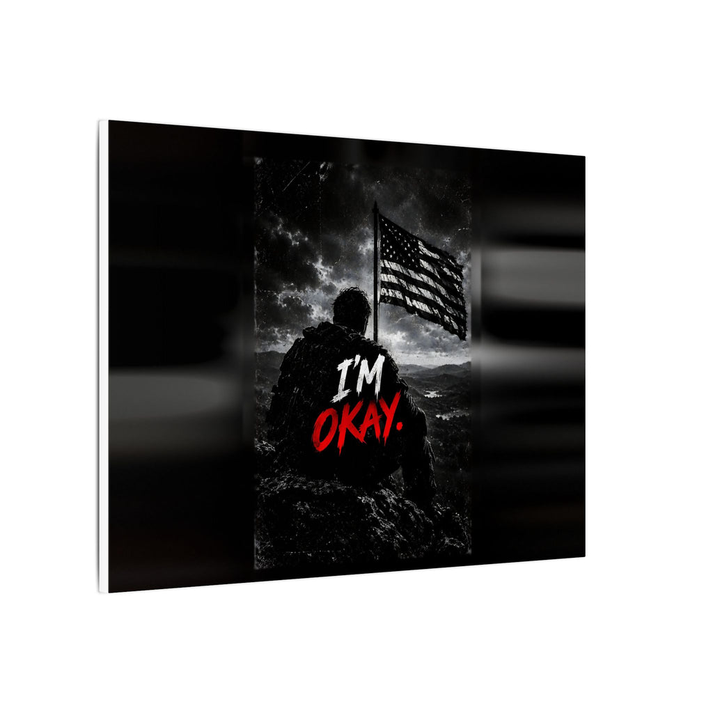 I'm Okay - Man Cave Wall Art | Canvas (Landscape)