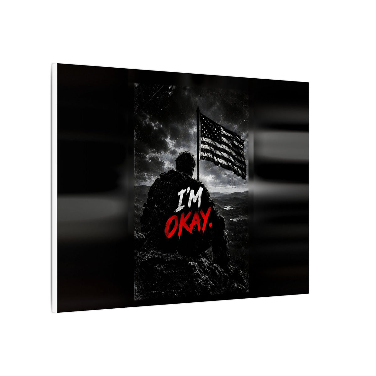 I'm Okay - Man Cave Wall Art | Canvas (Landscape)