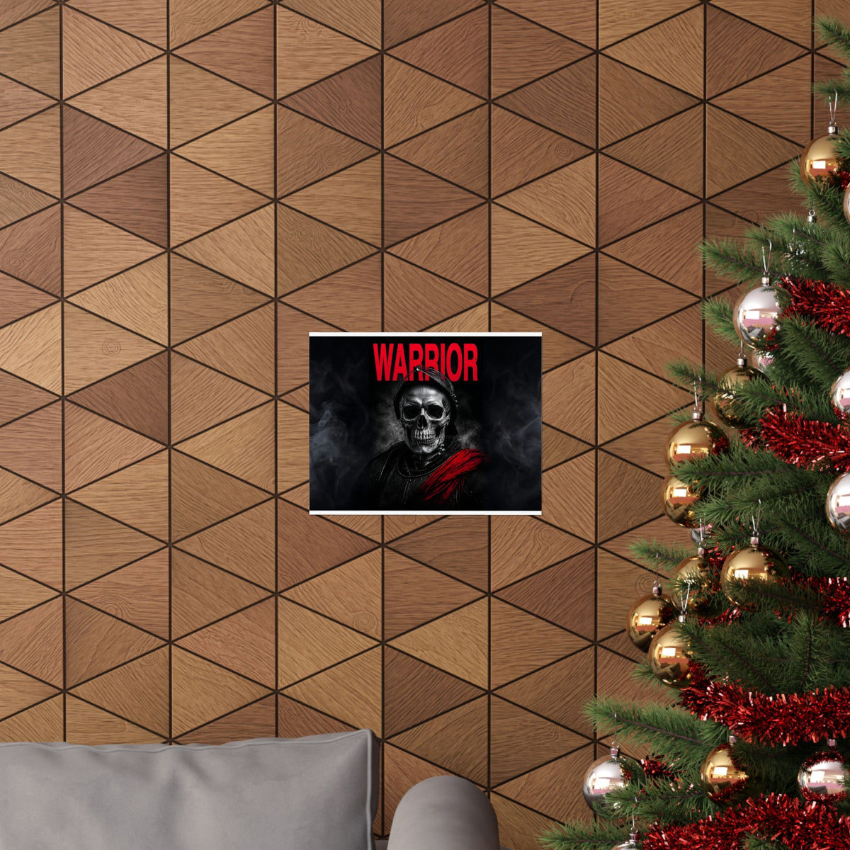 Warrior - Skull Painting | Matte Poster (Landscape)