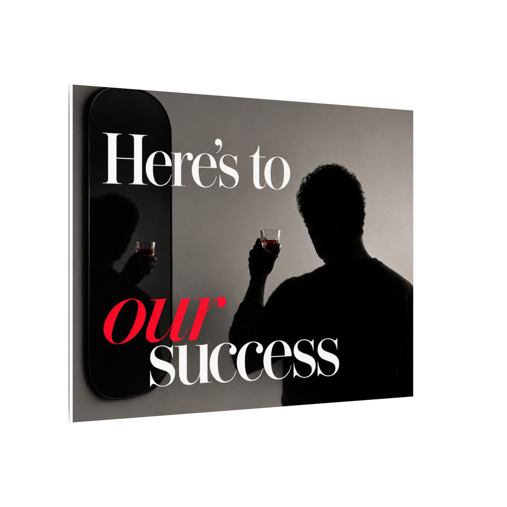 Here's To Our Success - Man Cave Wall Art | Canvas (Landscape)