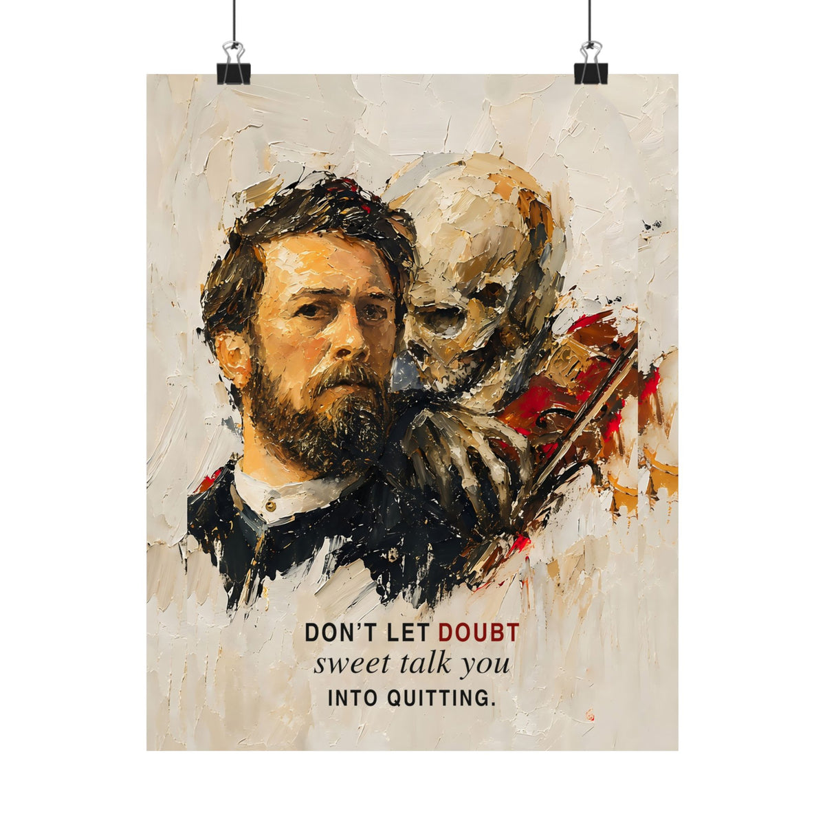 Don't Let Doubt - Motivational Wall Art | Matte Poster