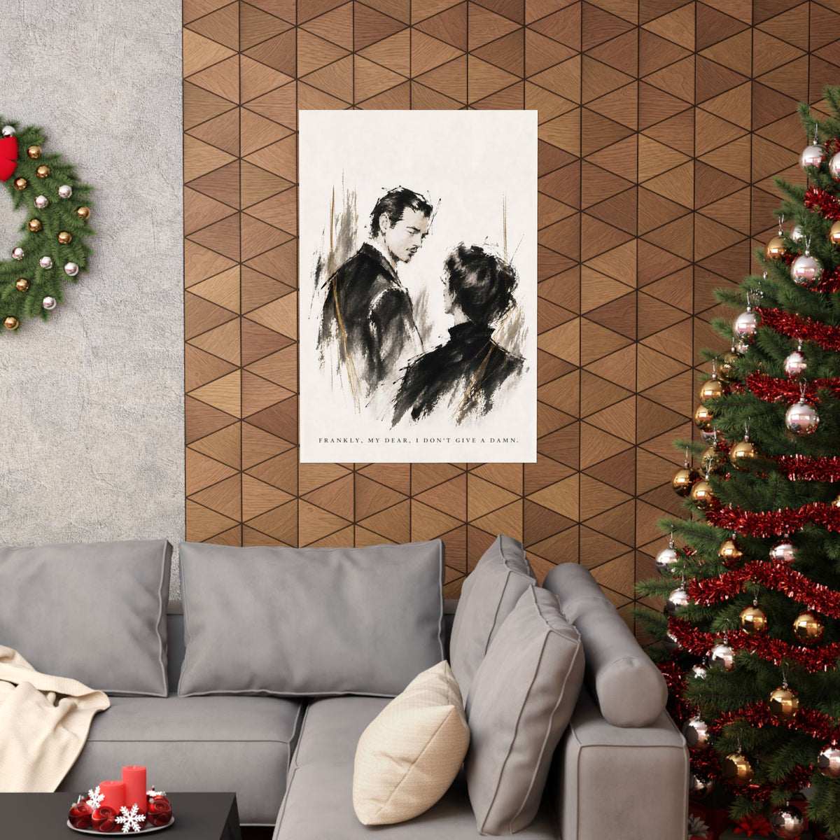 Frankly My Dear - Romantic Noir Wall Art | Matte Poster