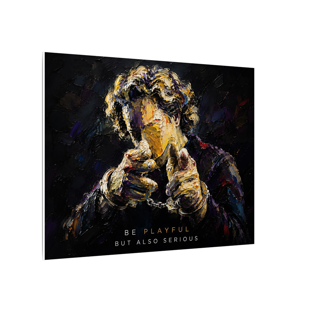 Be Playful But Also Serious - Office Wall Art | Canvas (Landscape)