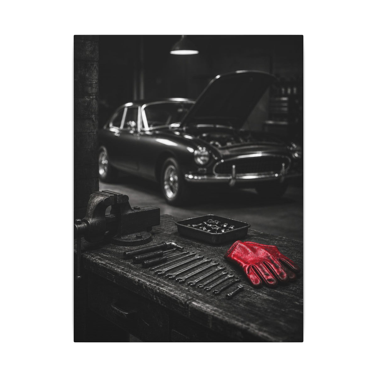 Built, Not Bought - Garage Wall Art | Canvas