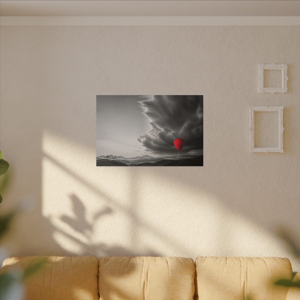 Red Balloon - Over the Bed Wall Art | Canvas (Landscape)