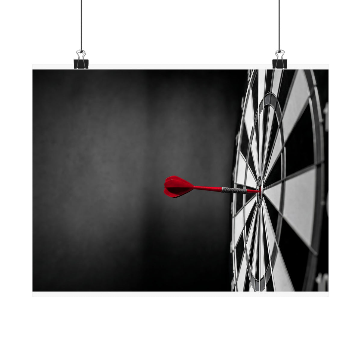 Dead Center - Mens Office Art | Matte Poster (Landscape)