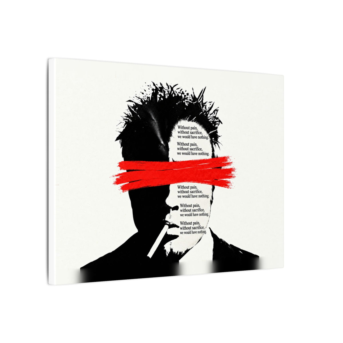 Pain and Sacrifice - Quote Wall Art | Canvas (Landscape)