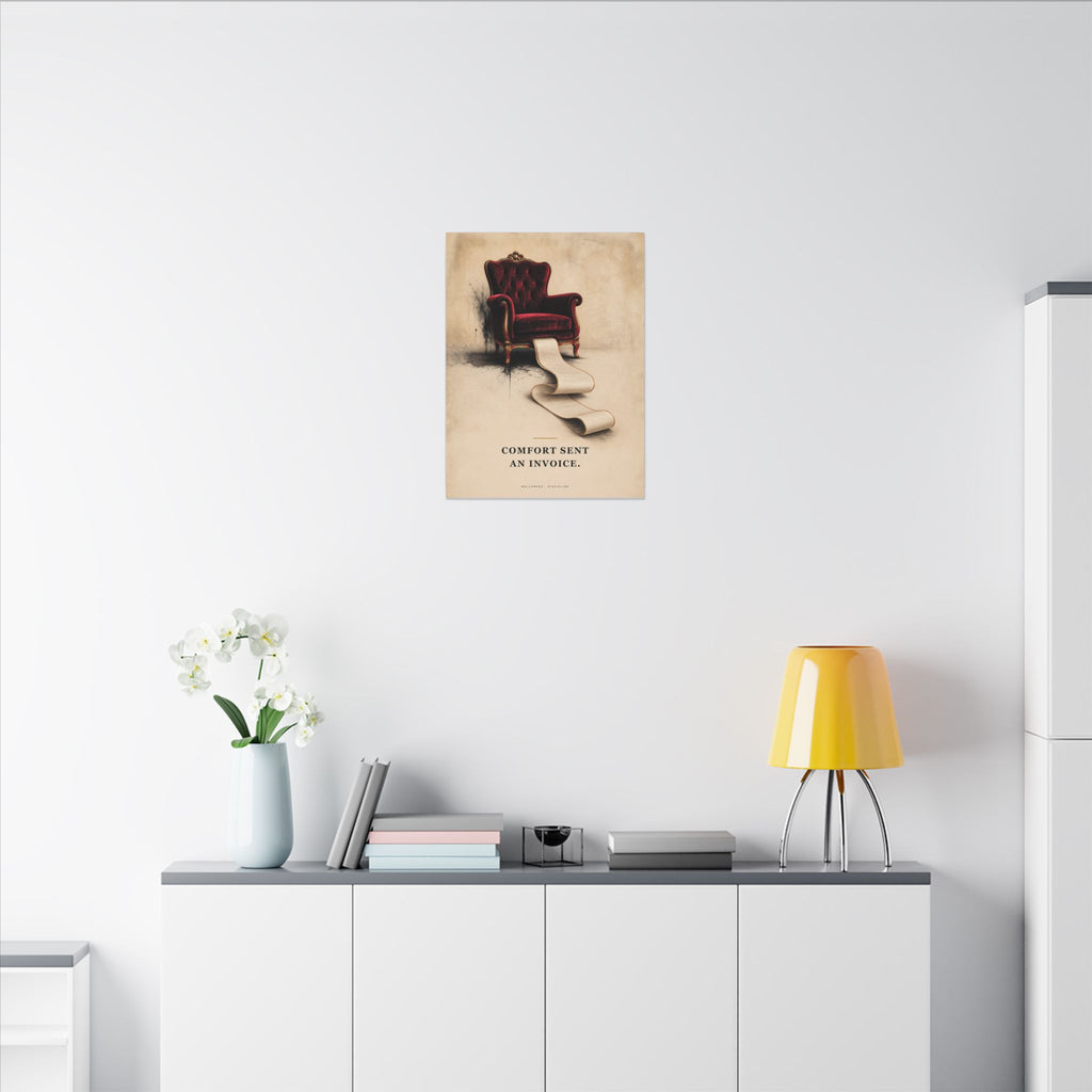 Comfort Sent an Invoice - Funny Wall Art | Canvas