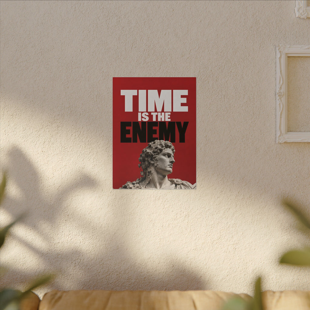Time Is the Enemy - Motivational Wall Art | Canvas