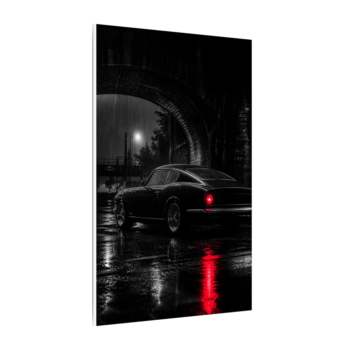 Red Tail Night - Classic Car Wall Art | Canvas