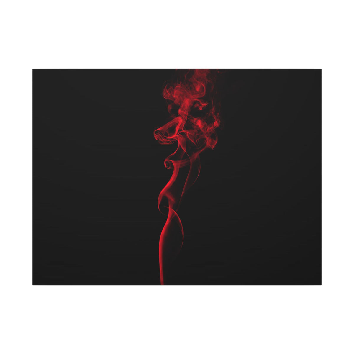 Red Smoke - Wall Art With Red Color | Canvas (Landscape)