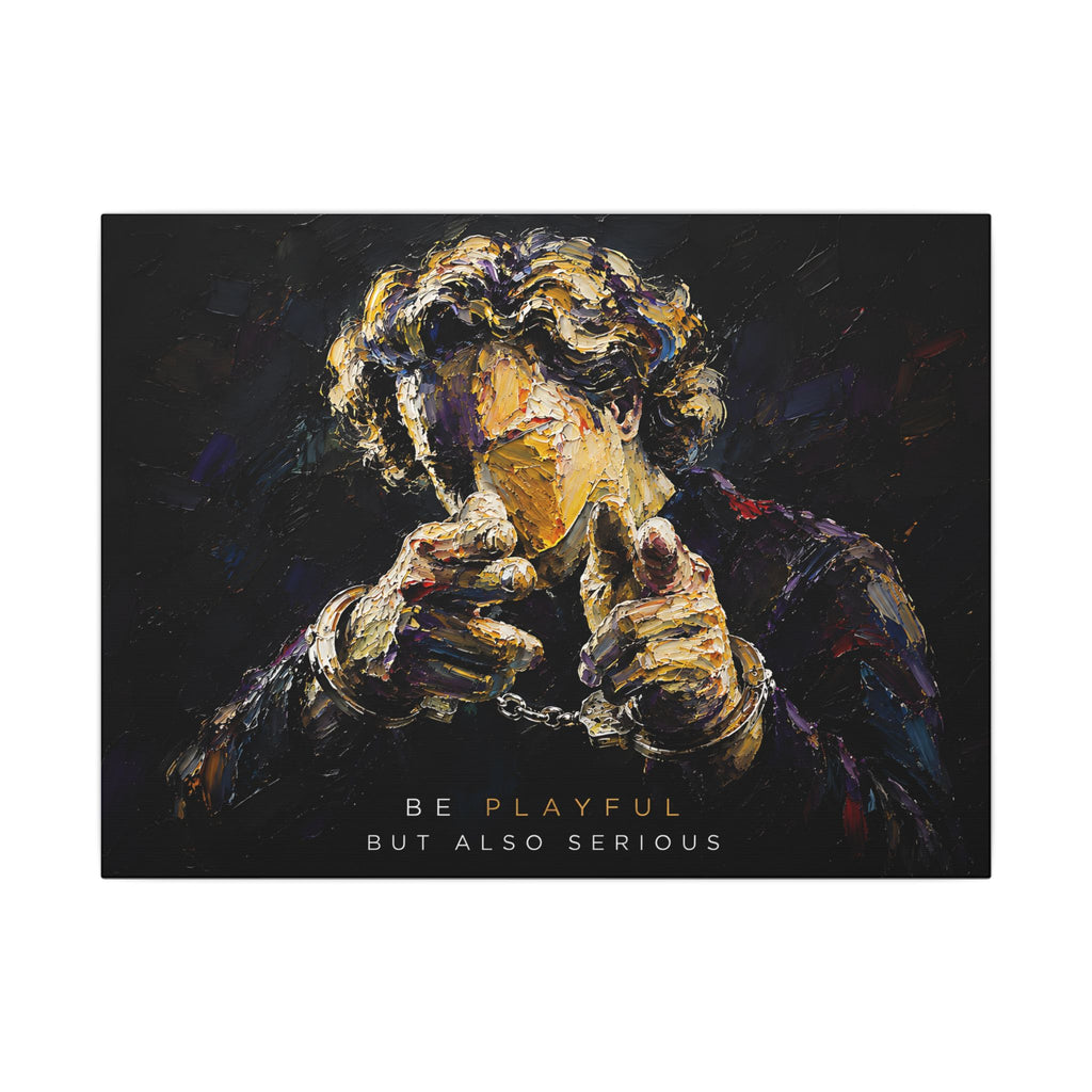 Be Playful But Also Serious - Office Wall Art | Canvas (Landscape)