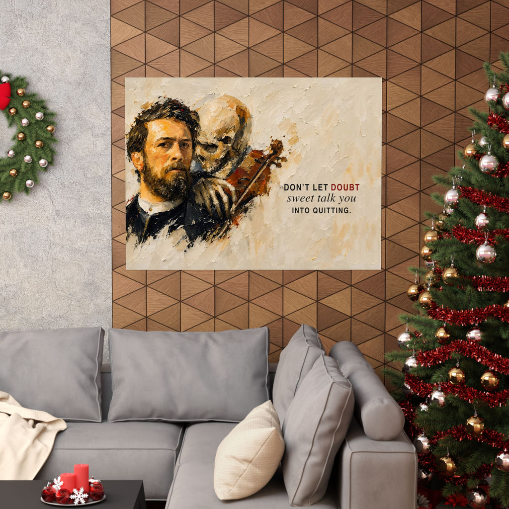 Don't Let Doubt - Motivational Wall Art | Matte Poster (Landscape)