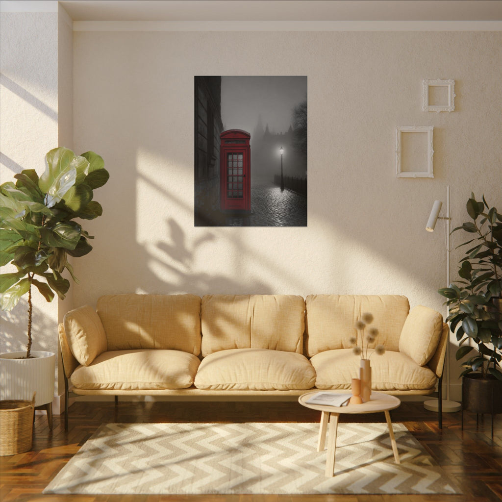 The Red Booth - Unique Office Art | Canvas