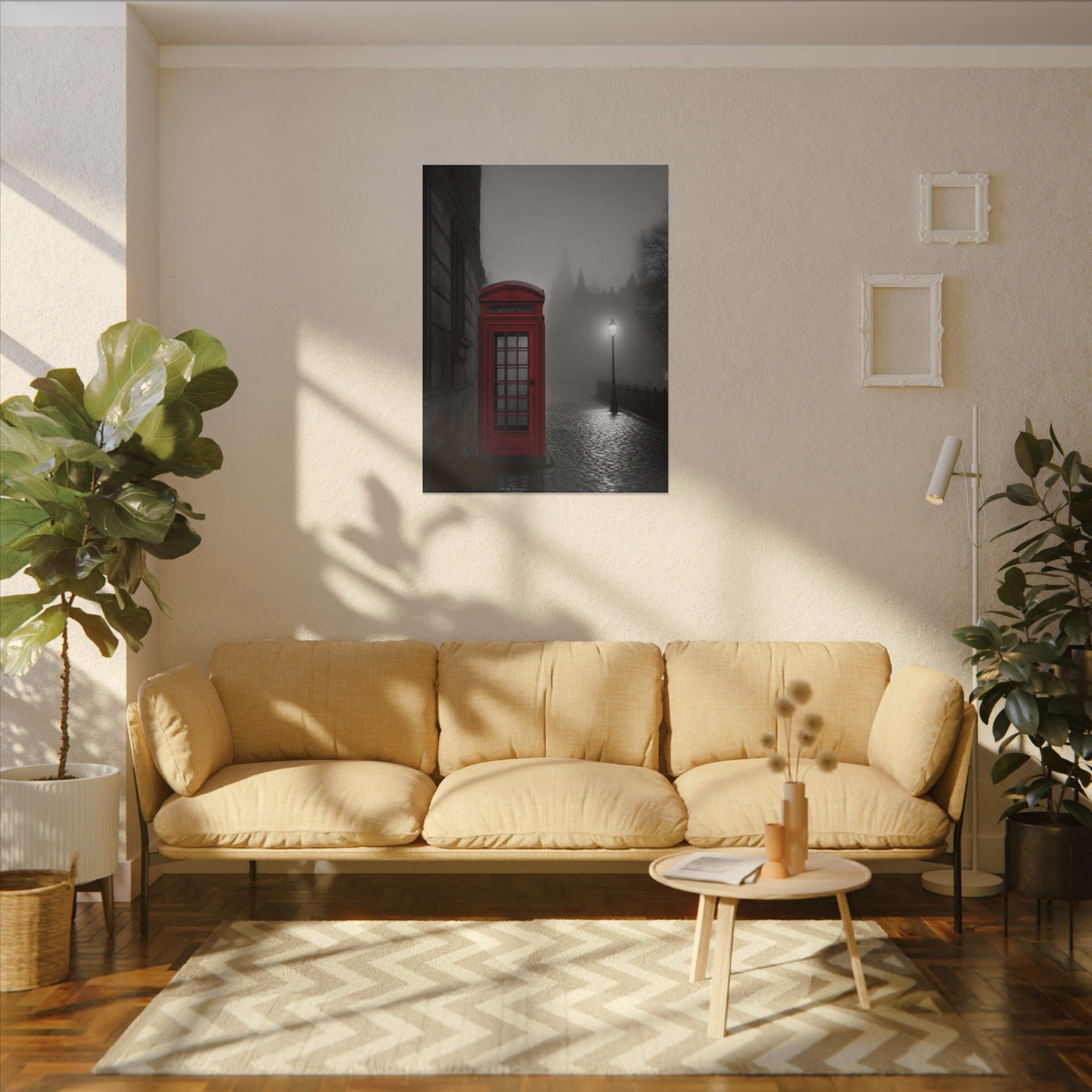 The Red Booth - Unique Office Art | Canvas