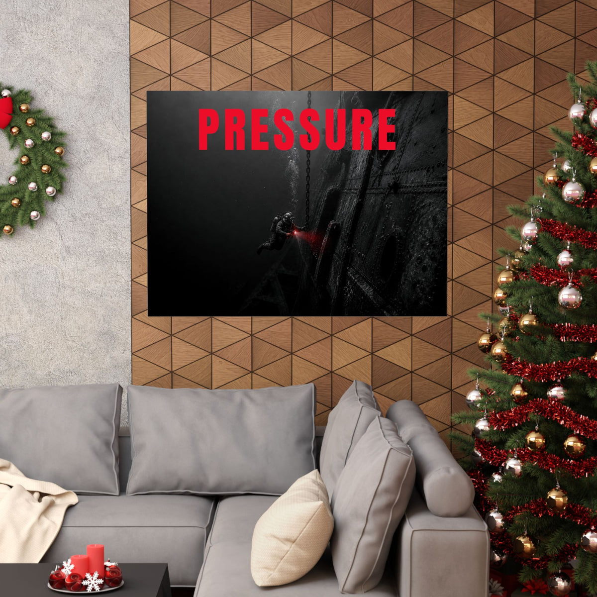 Control the Pressure - Gym Wall Art | Matte Poster (Landscape)
