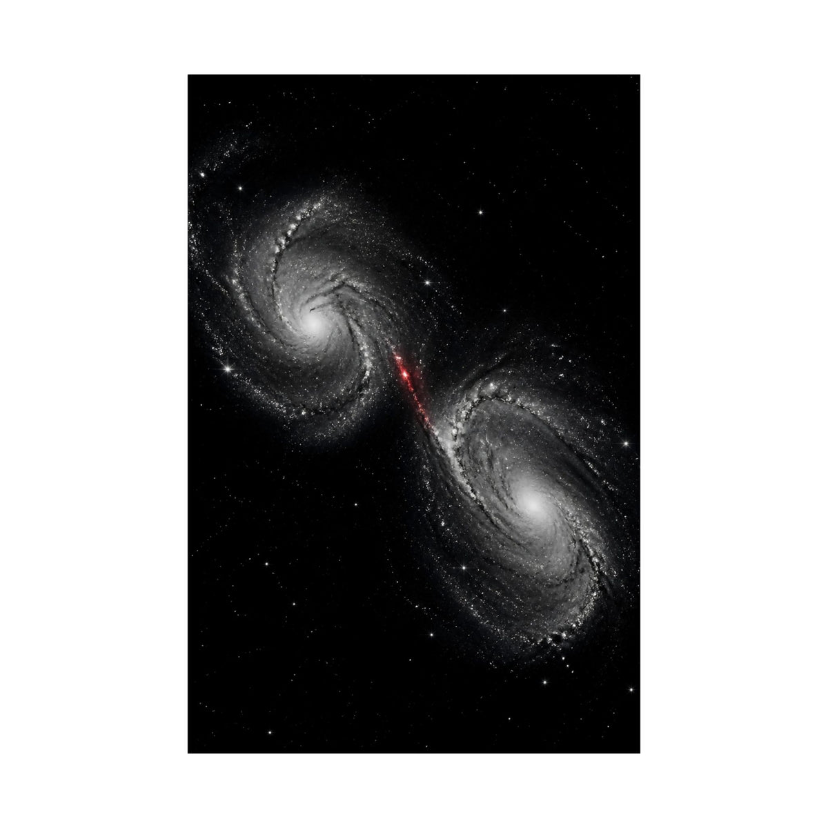 Collision Course - Space Wall Art | Matte Poster