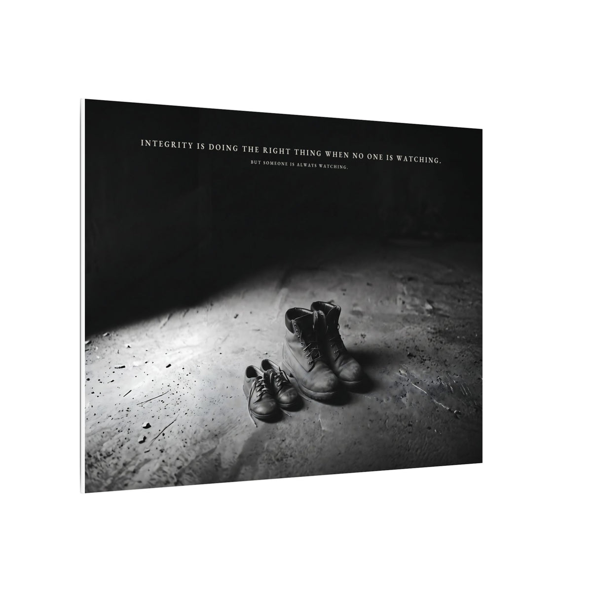 Integrity Is Doing the Right Thing When No One Is Watching - Wall Art | Canvas (Landscape)