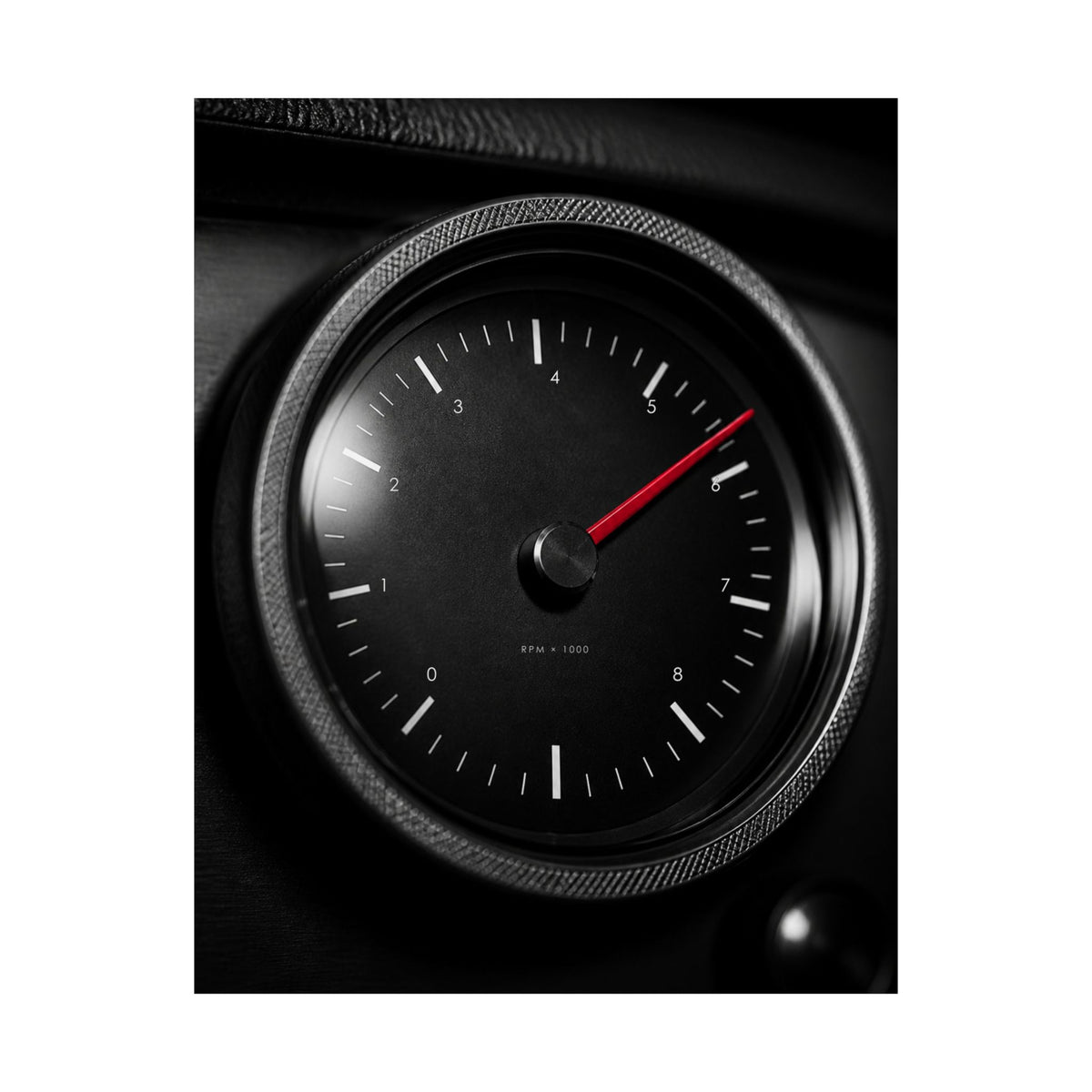 Redline Gauge - Tachometer Wall Art | Matte Poster