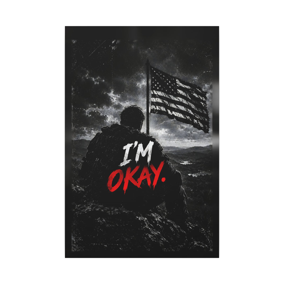 I'm Okay - Man Cave Wall Art | Canvas