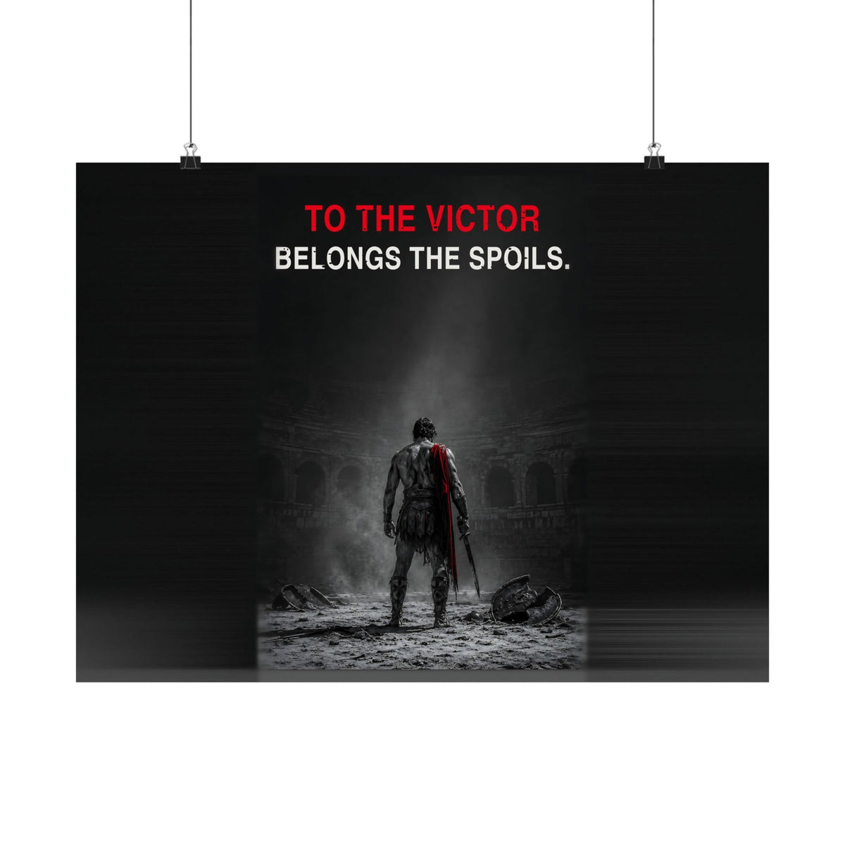 To the Victor - Gladiator Wall Art | Matte Poster (Landscape)