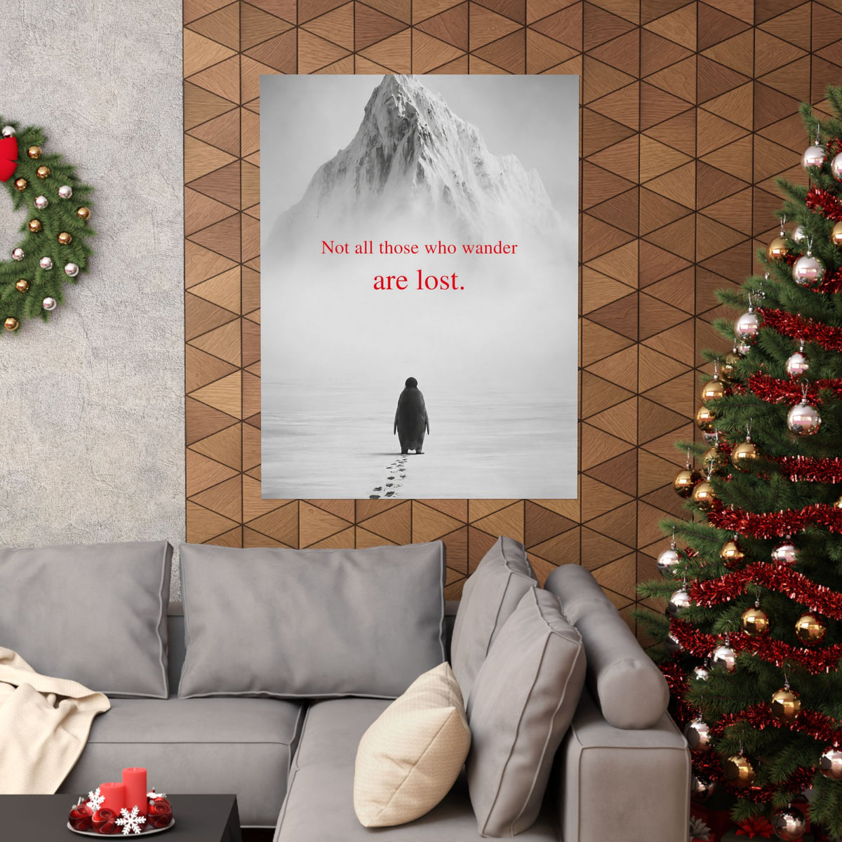 Not All Those Who Wander - Mountain Wall Art | Matte Poster