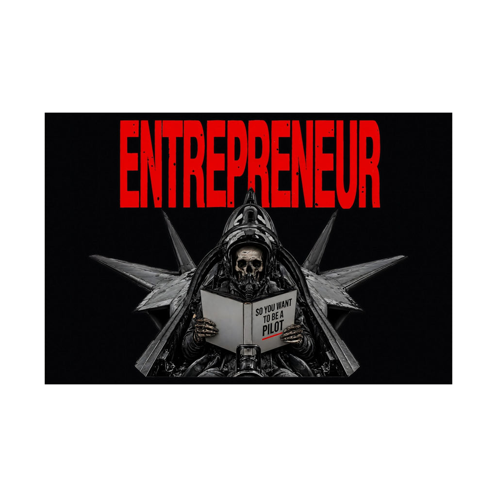 Entrepreneur - Skeleton Wall Art | Matte Poster (Landscape)
