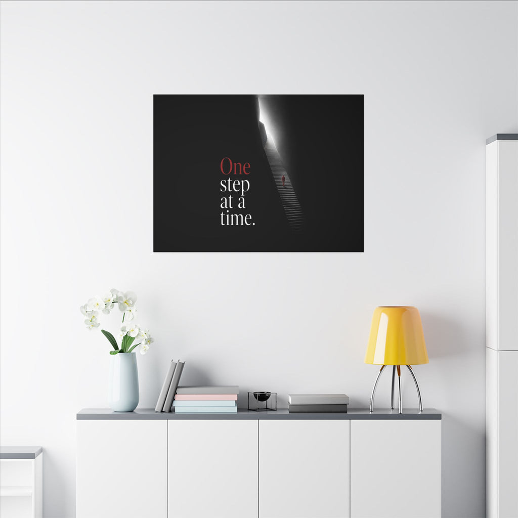 One Step at a Time - Office Wall Art | Canvas (Landscape)