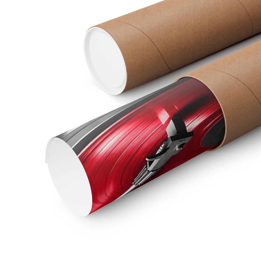 Red Vinyl - Mens Office Wall Art | Matte Poster
