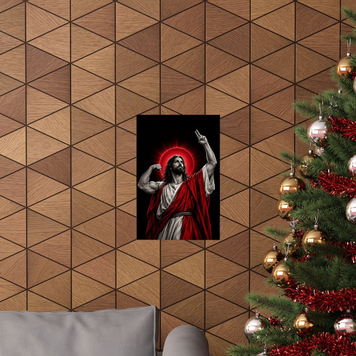 Faith and Iron - Gym Wall Art | Matte Poster