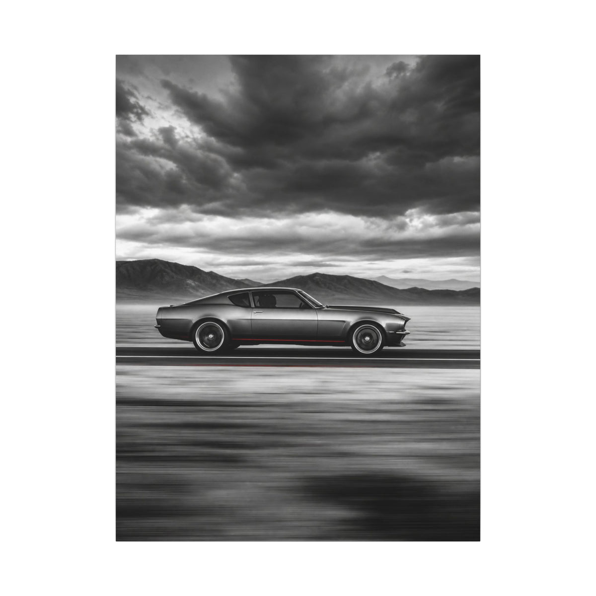 Open Road Velocity - Muscle Car Wall Art | Canvas