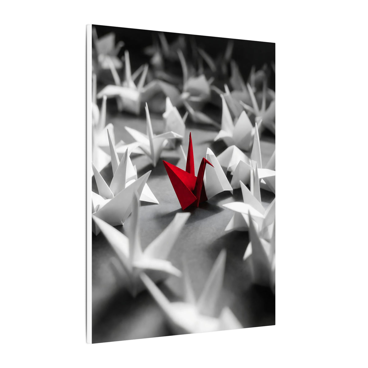 The Red Crane - Unique Wall Art For Office | Canvas