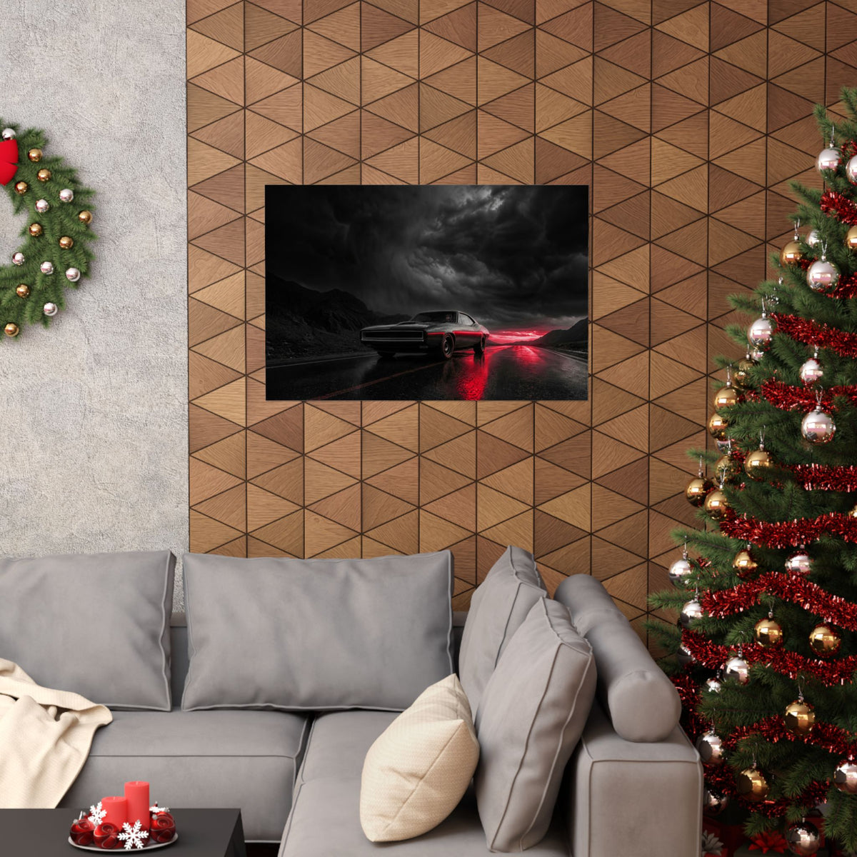 Desert Muscle - Muscle Car Wall Art | Matte Poster (Landscape)