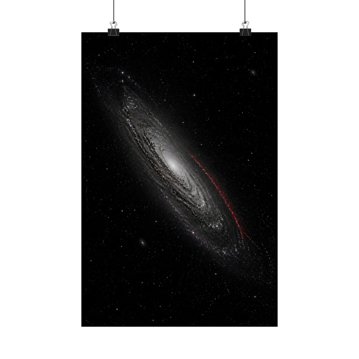 Crimson Orbit - Space Wall Art | Matte Poster