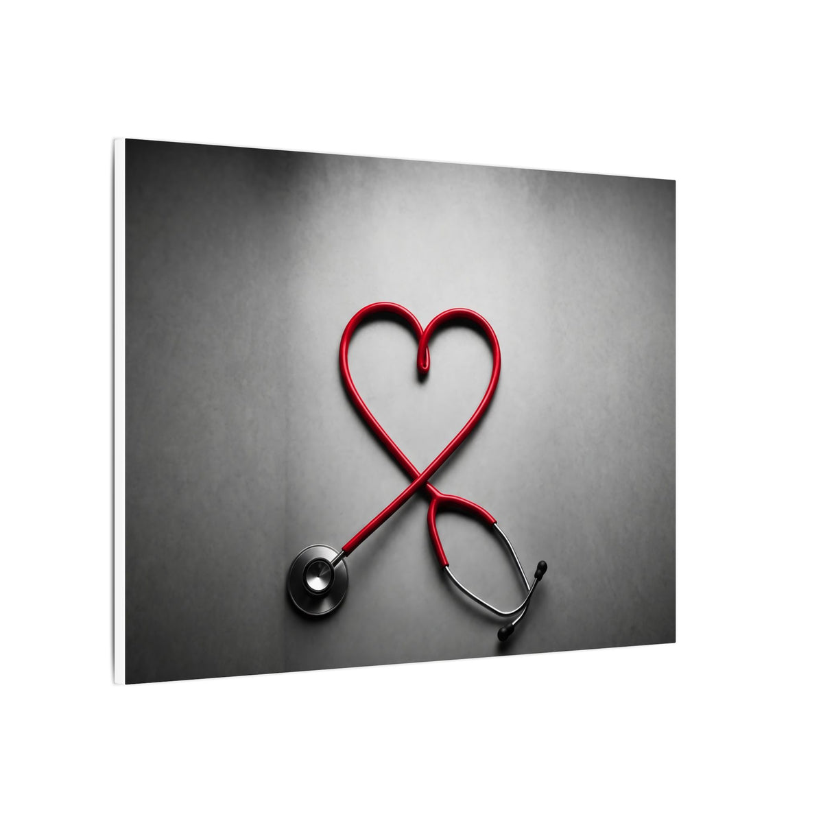 The Stethoscope Heart - Doctor's Office Wall Art | Canvas (Landscape)