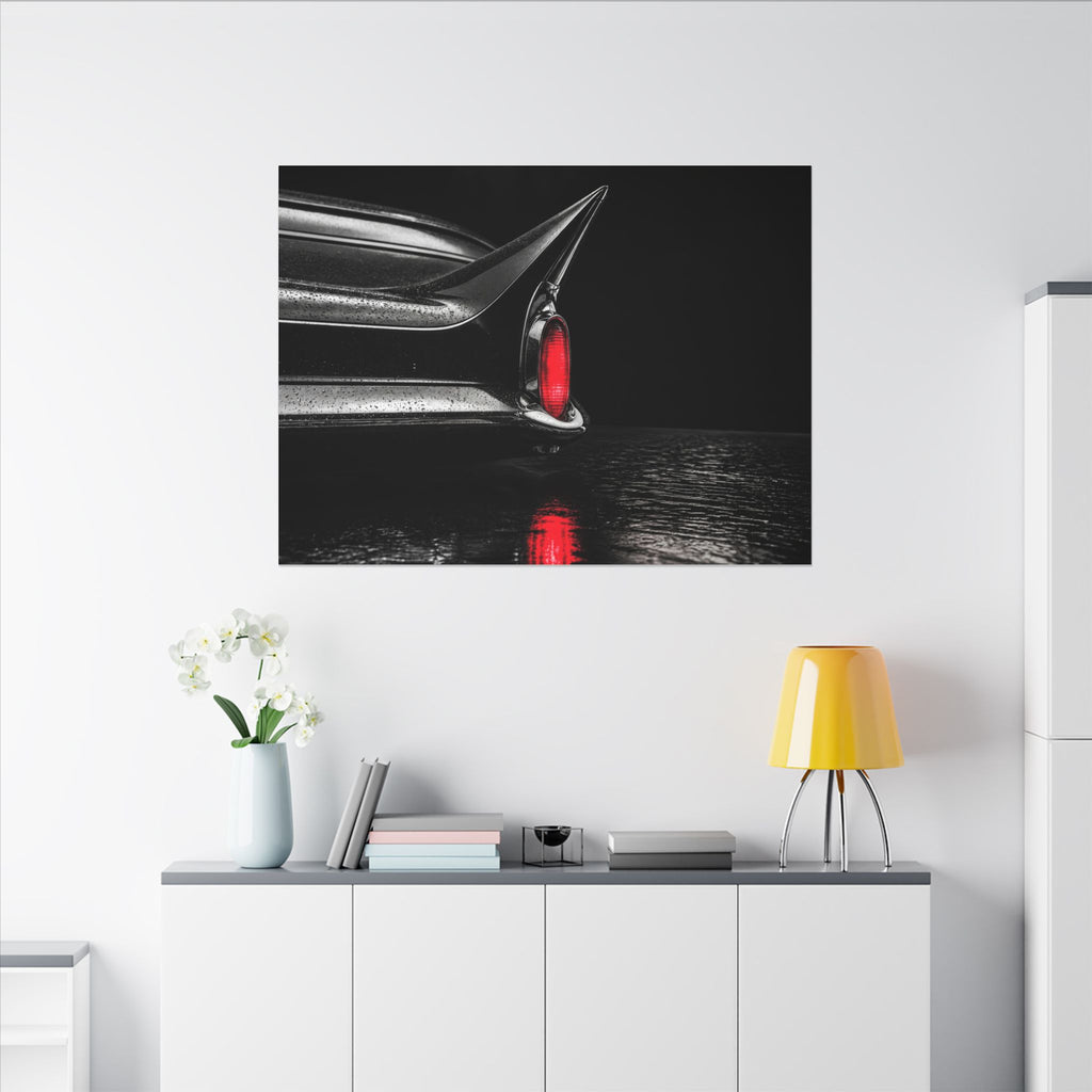 Ruby Tail - Classic Car Wall Art | Canvas (Landscape)