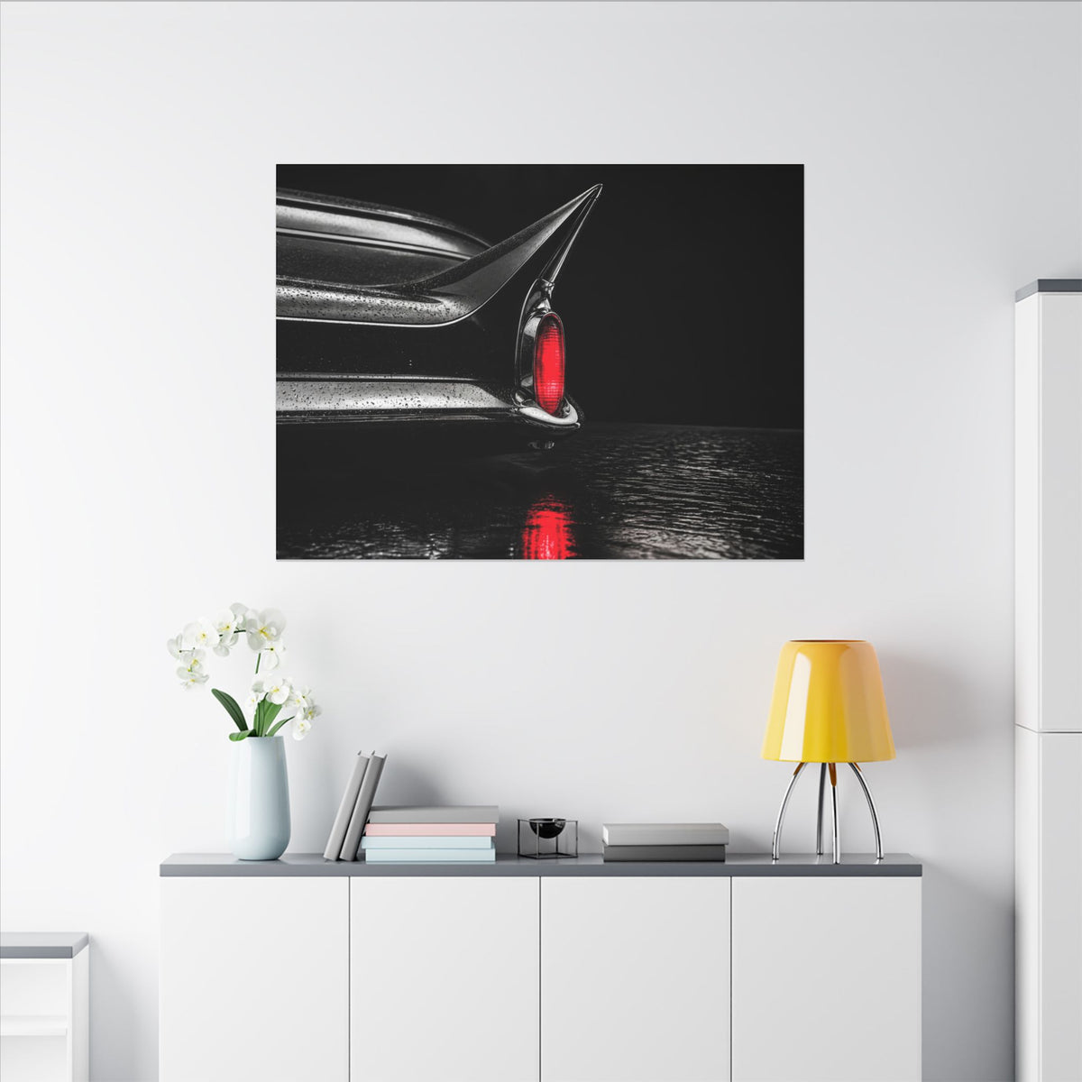 Ruby Tail - Classic Car Wall Art | Canvas (Landscape)